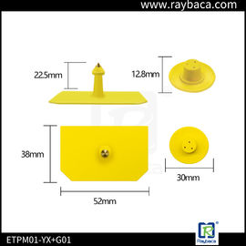 TPU Material RFID Sheep Ear Tags with Customized Laser Printing Number